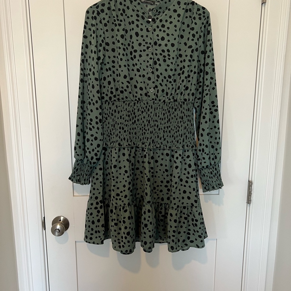 Green Polka Dot Dress